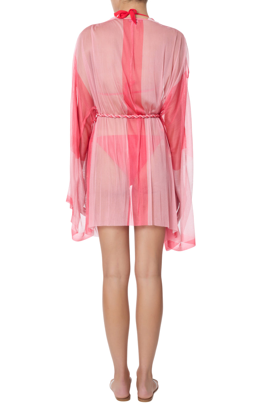 Klotho coral-pink cover-up