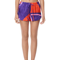 Fano purple printed shorts