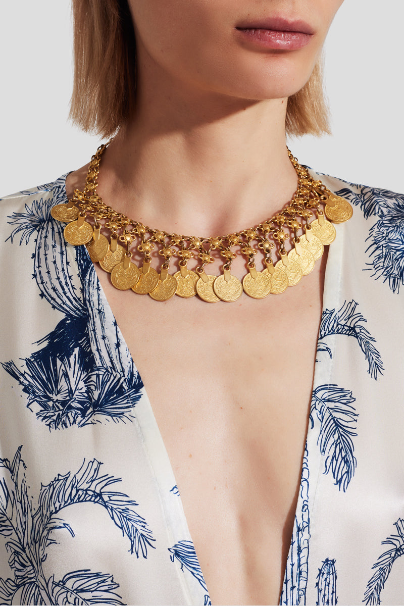Ioli gold plated necklace
