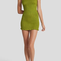 Eugenia glitter-infused lime dress/skirt