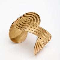 Spira gold plated cuff bracelet