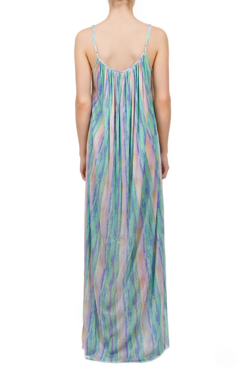 Antiope pastel print maxi dress