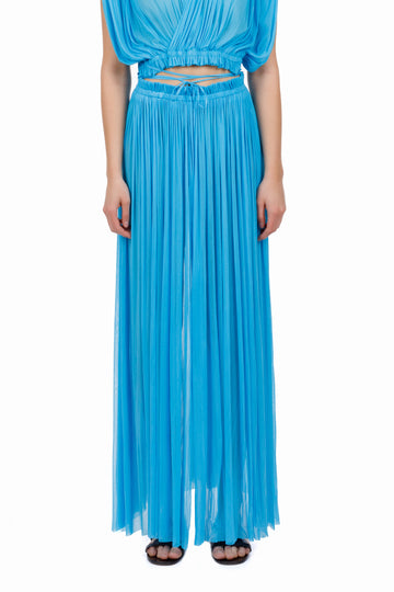Antigone turquoise maxi skirt