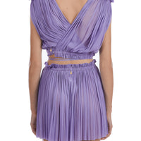 Antigone purple wrap top