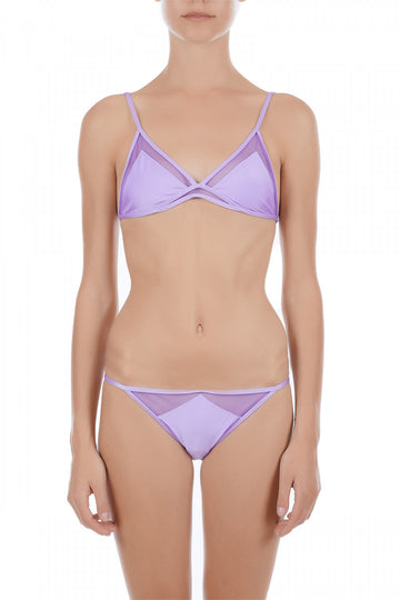 Grace purple triangle bikini