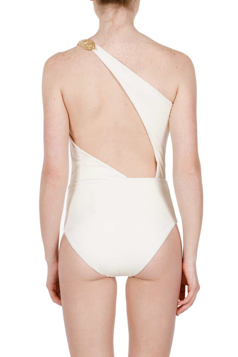Rini white one-shoulder swimsuit