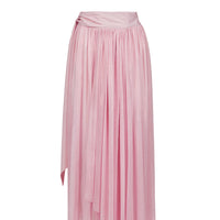 Delfis light pink asymmetric skirt