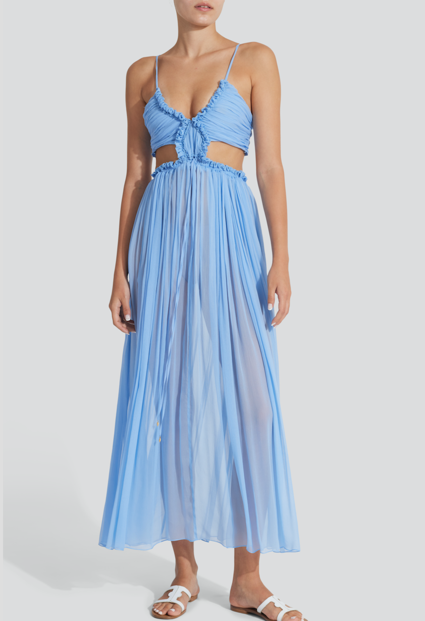 Athena light blue cut-out dress