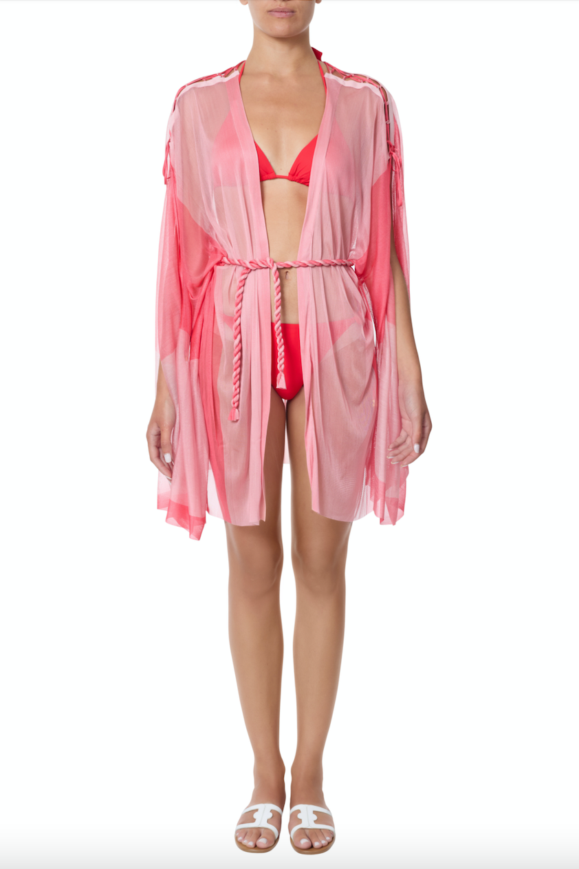 Klotho coral-pink cover-up